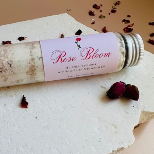 ROSE BLOOM – Botanical Bath Soak (110g Test Tube)