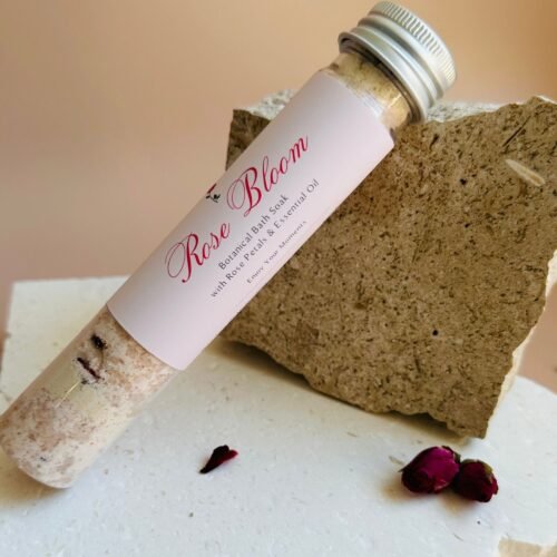 ROSE BLOOM – Botanical Bath Soak (60g Test Tube)