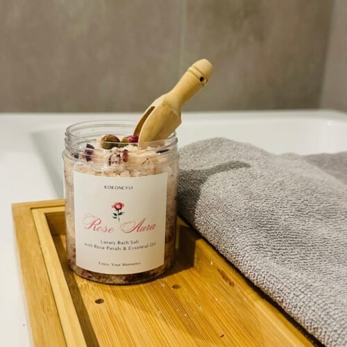 ROSE AURA – Botanical Bath Salts (250g Jar)